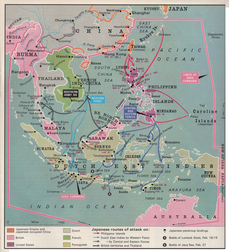 End of an Era - Japanese Invasion Map