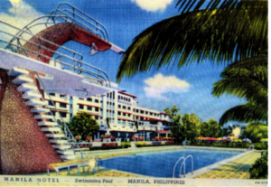 The Manila Hotel Poolside (1930’s)
