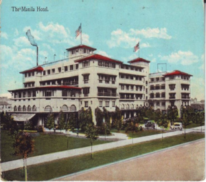 The Manila Hotel before 1920